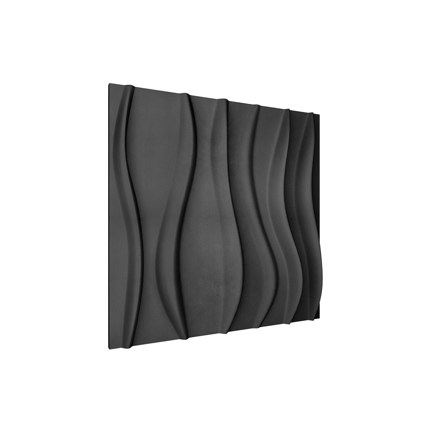 River Square 3D Leather Wall Panel