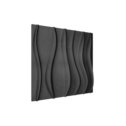 River Square 3D Leather Wall Panel