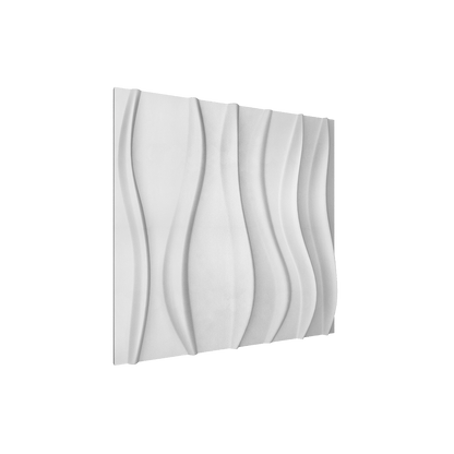 River Square 3D Leather Wall Panel