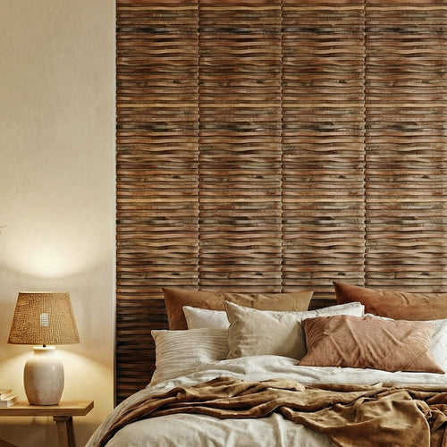 Timber Flow Wood Mosaic Wall Panel