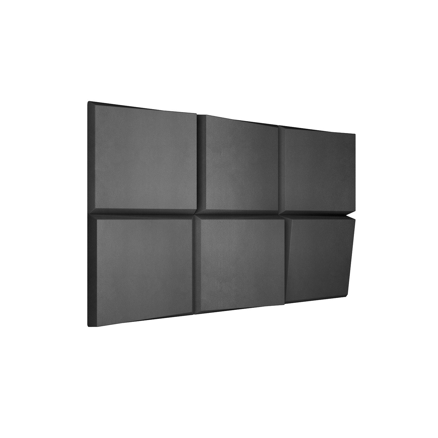 Ubiquitous Square 3D Leather Wall Panel