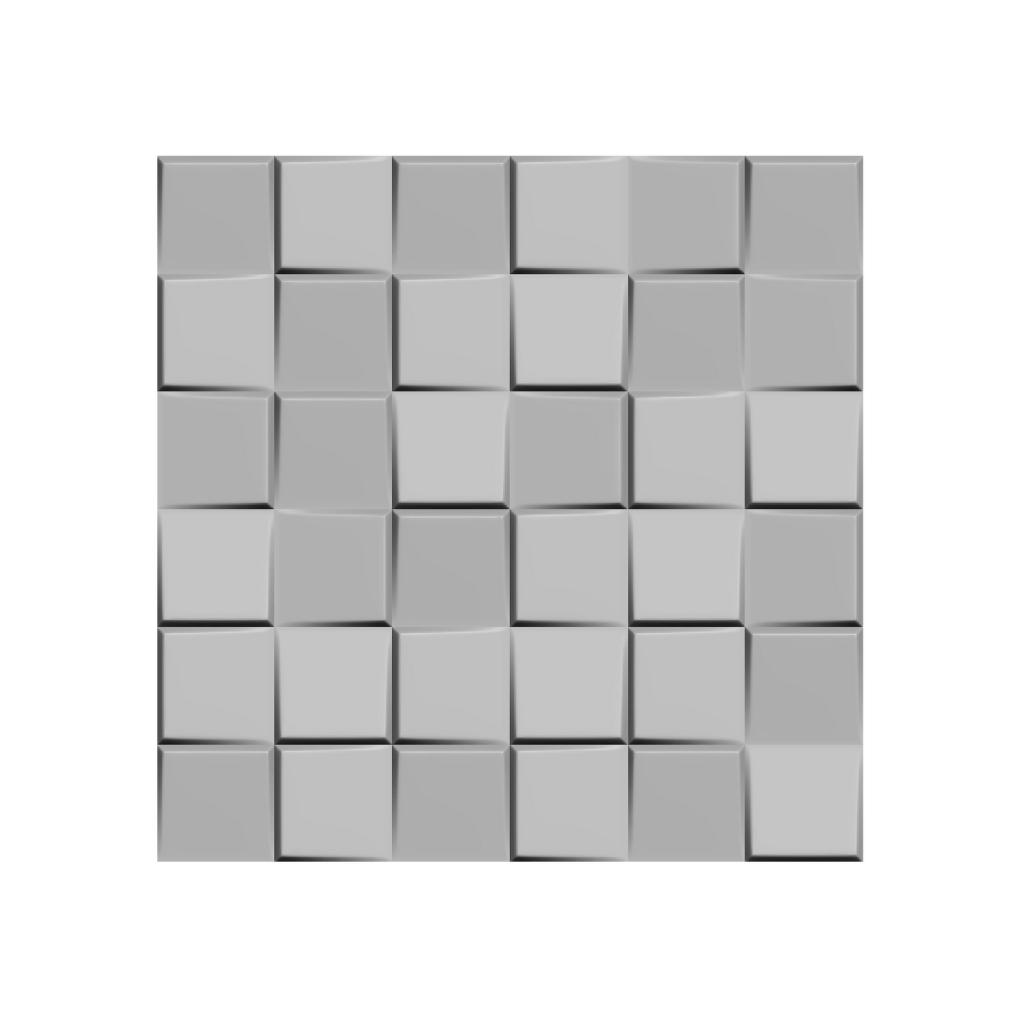 Ubiquitous Square 3D Leather Wall Panel