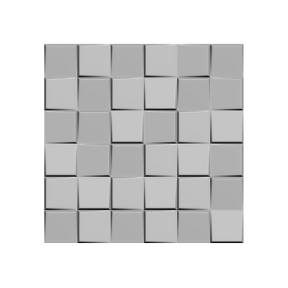 Ubiquitous Square 3D Leather Wall Panel