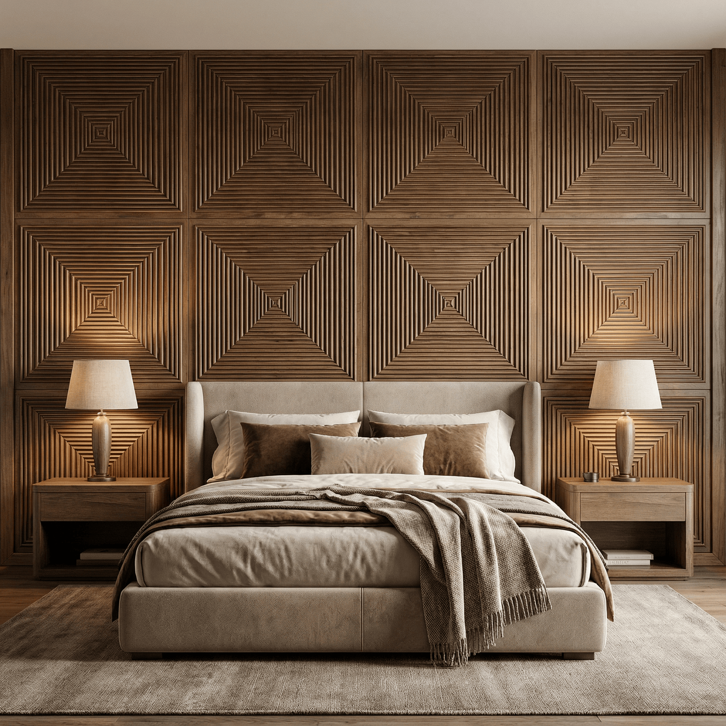 Hyde Modern Grooved Wall Panel