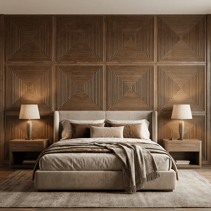 Hyde Modern Grooved Wall Panel