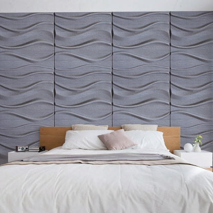 River Square 3D Leather Wall Panel