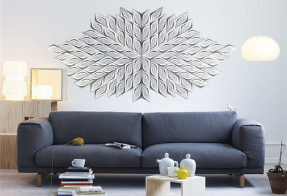 Samurai Geometric 3D Leather Wall Panel