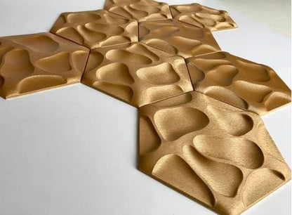 Speck Hexagon 3D Leather Wall Panel