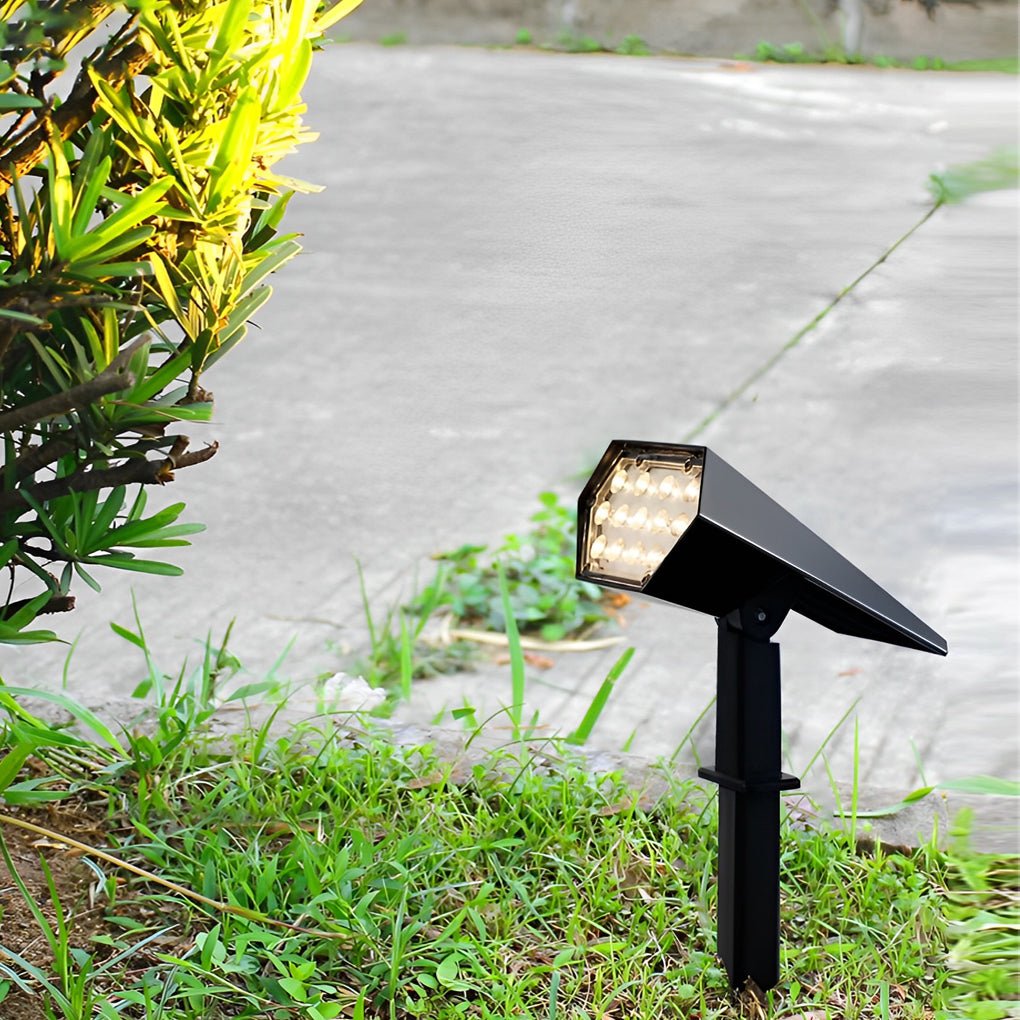 Flood Spike Light Adjustable Angle Solar Spotlight (Sold in Sets)