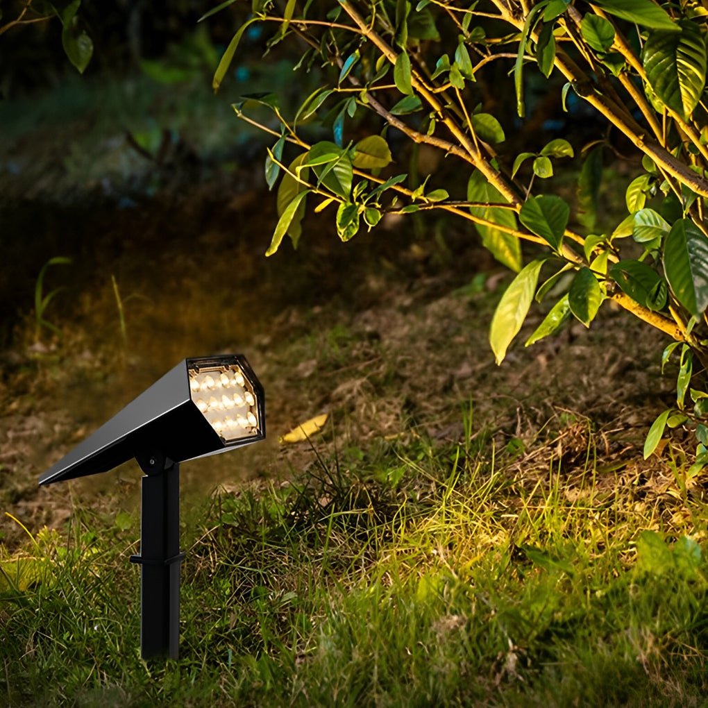 Flood Spike Light Adjustable Angle Solar Spotlight (Sold in Sets)