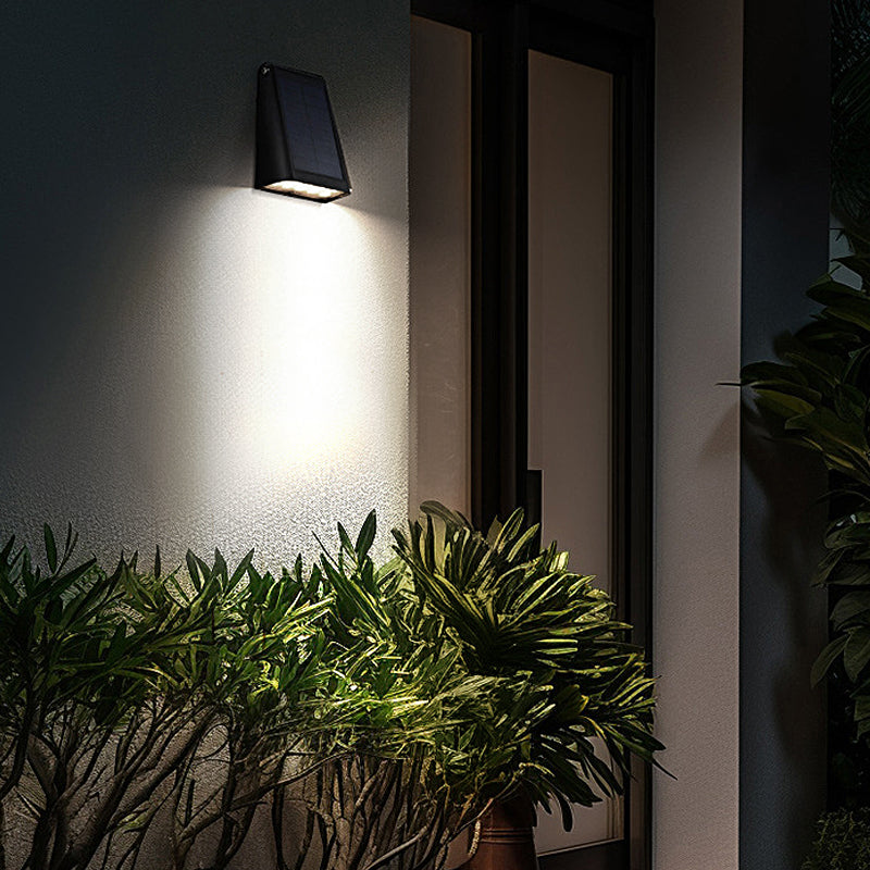 Down Light Wall Sconce Modern LED Waterproof Black Solar Light (Sold in Sets)