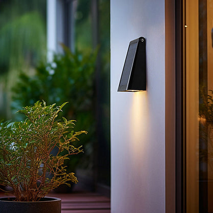 Down Light Wall Sconce Modern LED Waterproof Black Solar Light (Sold in Sets)