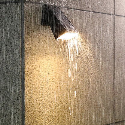 Down Light Wall Sconce Modern LED Waterproof Black Solar Light (Sold in Sets)