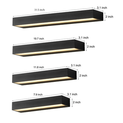 Exterior Porch Light Fixtures Modern Waterproof Door Number LED Light