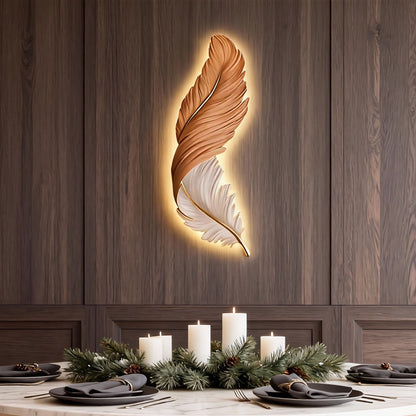 Feather Wall Lamp Modern Luxury Creative LED Art Deco Lamp