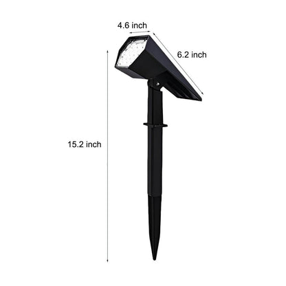 Flood Spike Light Adjustable Angle Solar Spotlight (Sold in Sets)