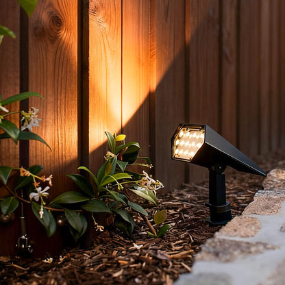 Flood Spike Light Adjustable Angle Solar Spotlight (Sold in Sets)