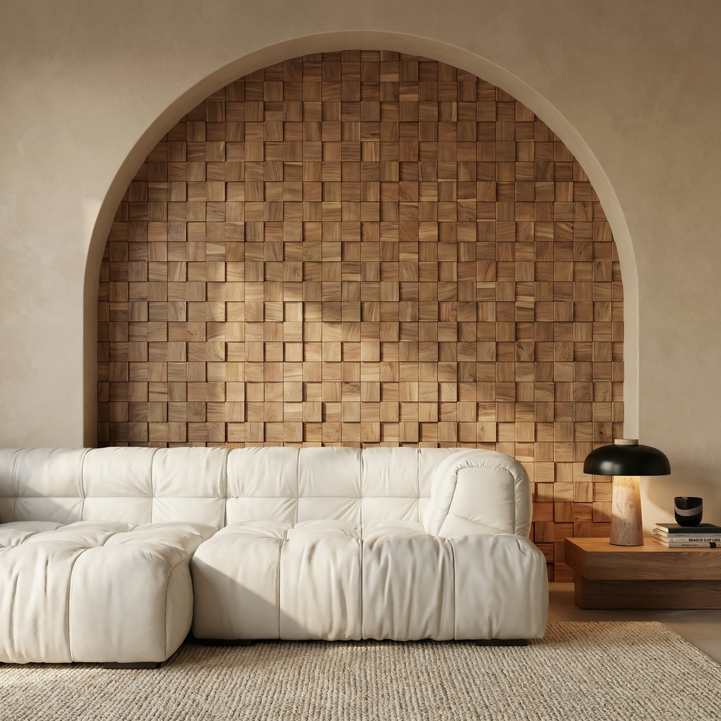 Quadri Wood Mosaic Wall Panel