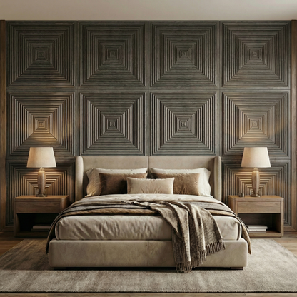 Hyde Modern Grooved Wall Panel