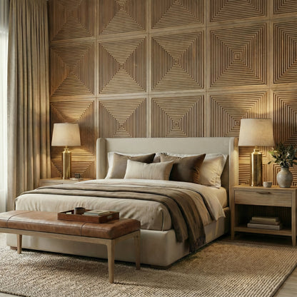Hyde Modern Grooved Wall Panel