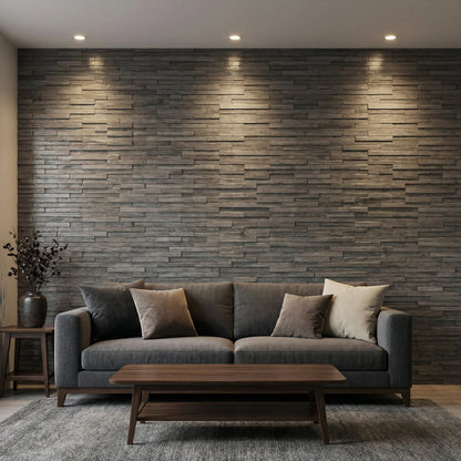 Meza 3D Wood Wall Panel - Brown/Grey/White Tones (Set of 4 or 12)