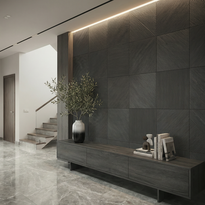 Newton Stained Wooden Wall Panel