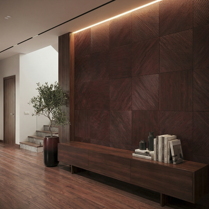 Newton Stained Wooden Wall Panel