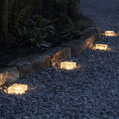 Outdoor Ice Cube Lights Modern Intelligent Solar Step Light (Sold in Sets)