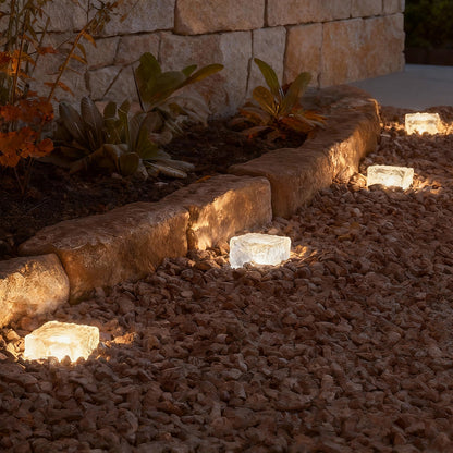 Outdoor Ice Cube Lights Modern Intelligent Solar Step Light (Sold in Sets)