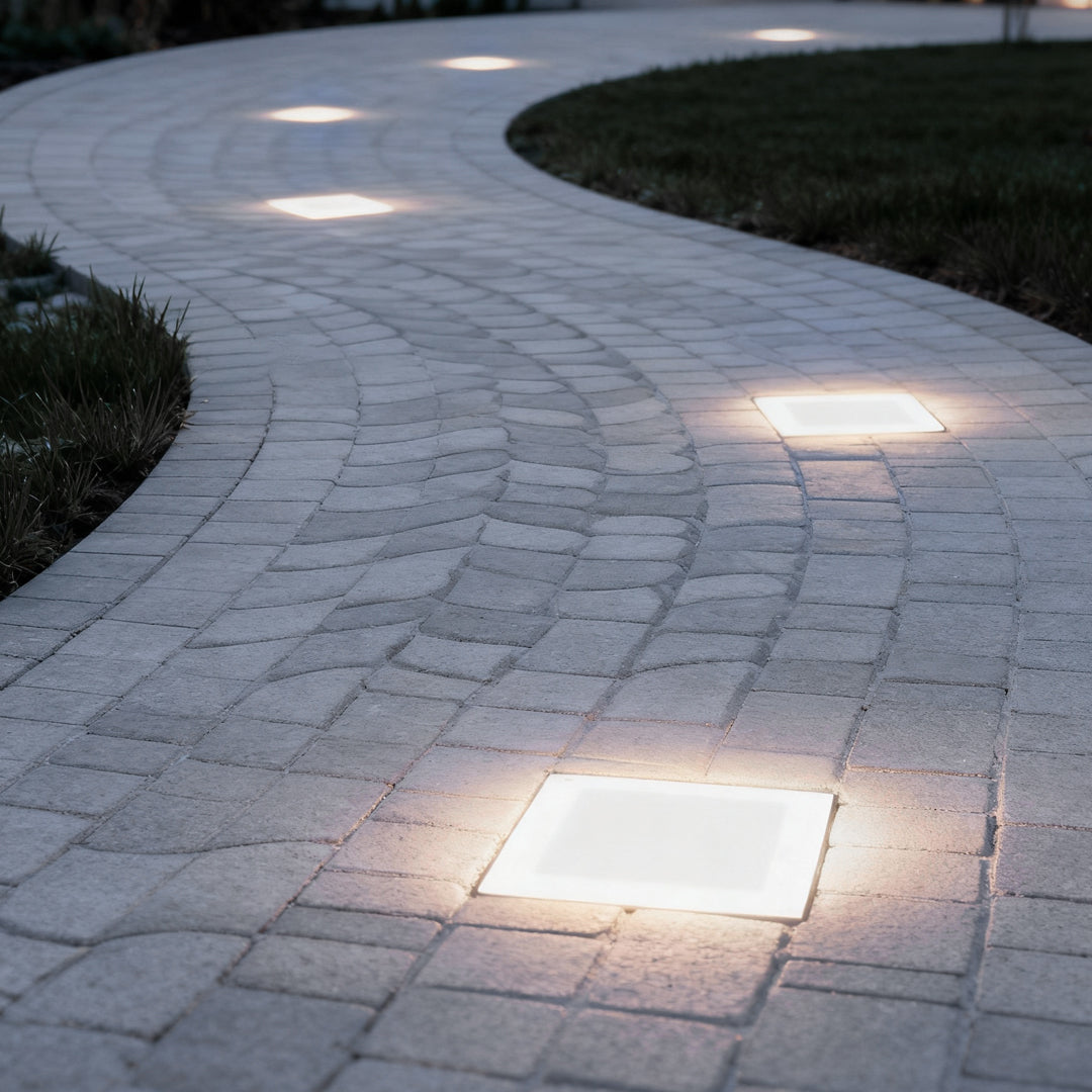 Outdoor Ice Cube Lights Modern Intelligent Solar Step Light (Sold in Sets)