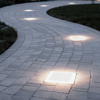 Outdoor Ice Cube Lights Modern Intelligent Solar Step Light (Sold in Sets)