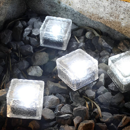 Outdoor Ice Cube Lights Modern Intelligent Solar Step Light (Sold in Sets)
