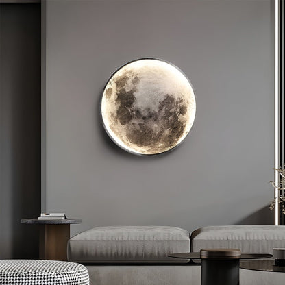 Full Moon Lamp Wall Modern Round LED Artistic Lamp