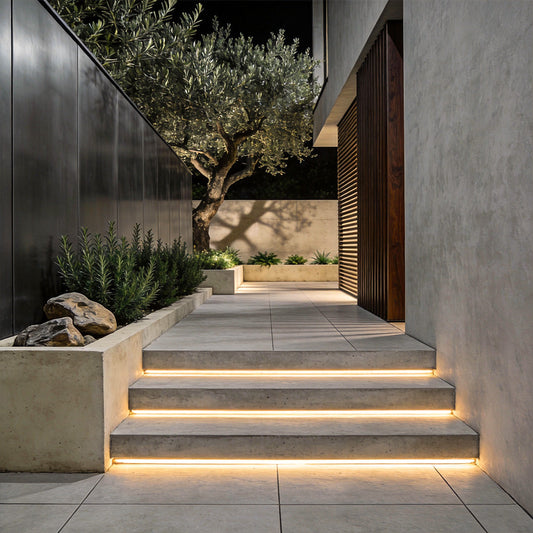 Outdoor Embedded LED Light Strips Modern Flexible Light