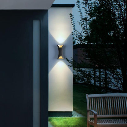 Up Down Lighting Wall Lights Modern Curved LED Waterproof Light (Sold in Sets)