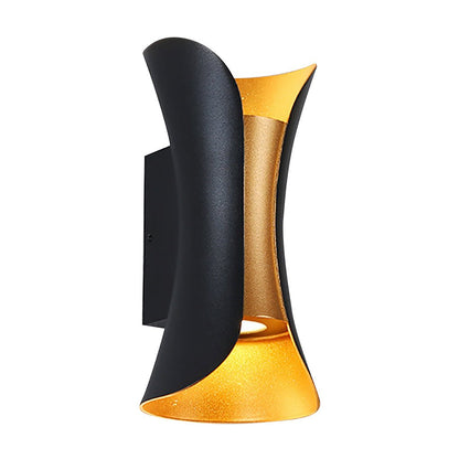 Up Down Lighting Wall Lights Modern Curved LED Waterproof Light (Sold in Sets)