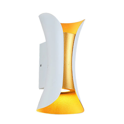 Up Down Lighting Wall Lights Modern Curved LED Waterproof Light (Sold in Sets)