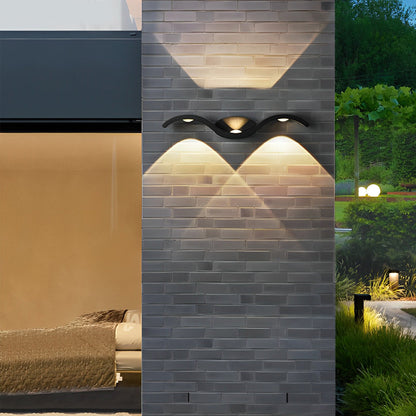 Wave Wall Sconce Outdoor Creative Up-Down LED Light (Sold in Sets)