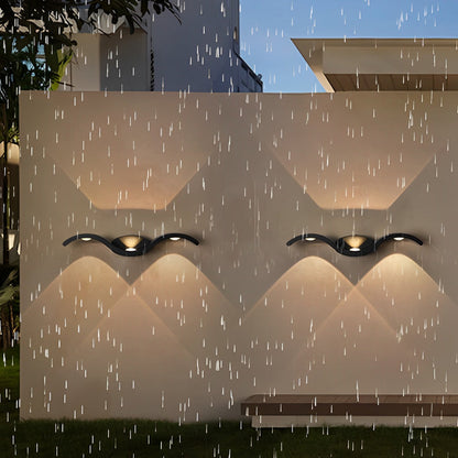 Wave Wall Sconce Outdoor Creative Up-Down LED Light (Sold in Sets)