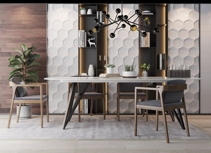 Cubed Hexagon 3D Leather Wall Panel